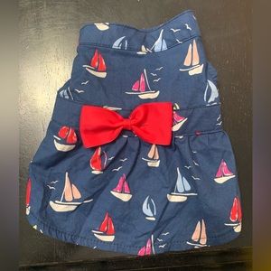 Nautical dog dress